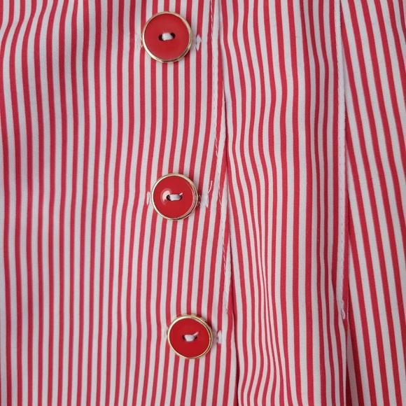 VINTAGE Tail Active Red and White Striped Athletic Tennis Skirt Size 14 - Picture 4 of 9